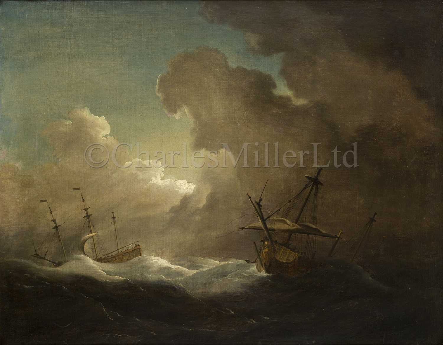 Lot 171 - CHARLES BROOKING (BRITISH, 1723-1759) : Storm at sea