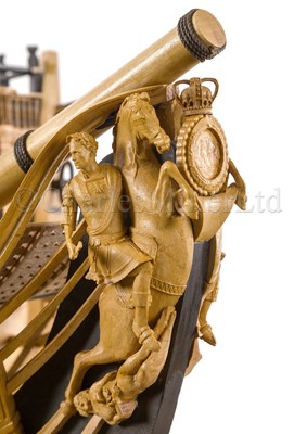 Lot 175 - A FINE 1:48 SCALE ADMIRALTY BOARD STYLE MODEL OF THE 100 GUN FIRST-RATE SHIP ROYAL GEORGE [1756]