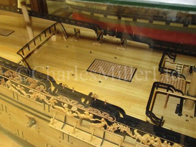Lot 175 - A FINE 1:48 SCALE ADMIRALTY BOARD STYLE MODEL OF THE 100 GUN FIRST-RATE SHIP ROYAL GEORGE [1756]