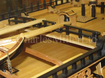 Lot 175 - A FINE 1:48 SCALE ADMIRALTY BOARD STYLE MODEL OF THE 100 GUN FIRST-RATE SHIP ROYAL GEORGE [1756]