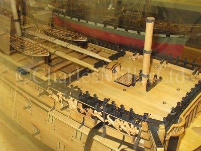 Lot 175 - A FINE 1:48 SCALE ADMIRALTY BOARD STYLE MODEL OF THE 100 GUN FIRST-RATE SHIP ROYAL GEORGE [1756]