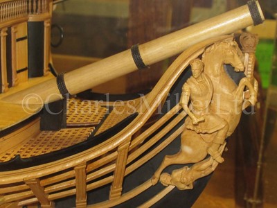 Lot 175 - A FINE 1:48 SCALE ADMIRALTY BOARD STYLE MODEL OF THE 100 GUN FIRST-RATE SHIP ROYAL GEORGE [1756]