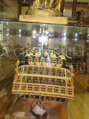 Lot 175 - A FINE 1:48 SCALE ADMIRALTY BOARD STYLE MODEL OF THE 100 GUN FIRST-RATE SHIP ROYAL GEORGE [1756]