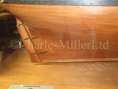 Lot 175 - A FINE 1:48 SCALE ADMIRALTY BOARD STYLE MODEL OF THE 100 GUN FIRST-RATE SHIP ROYAL GEORGE [1756]