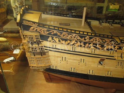 Lot 175 - A FINE 1:48 SCALE ADMIRALTY BOARD STYLE MODEL OF THE 100 GUN FIRST-RATE SHIP ROYAL GEORGE [1756]