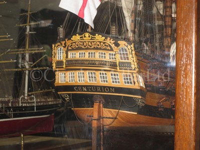 Lot 176 - AN EXCEPTIONAL 1:72 SCALE MODEL OF THE 50 GUN SALISBURY CLASS SHIP CENTURION [1774]