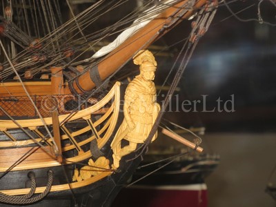 Lot 176 - AN EXCEPTIONAL 1:72 SCALE MODEL OF THE 50 GUN SALISBURY CLASS SHIP CENTURION [1774]