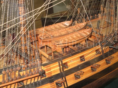 Lot 176 - AN EXCEPTIONAL 1:72 SCALE MODEL OF THE 50 GUN SALISBURY CLASS SHIP CENTURION [1774]