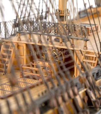 Lot 176 - AN EXCEPTIONAL 1:72 SCALE MODEL OF THE 50 GUN SALISBURY CLASS SHIP CENTURION [1774]