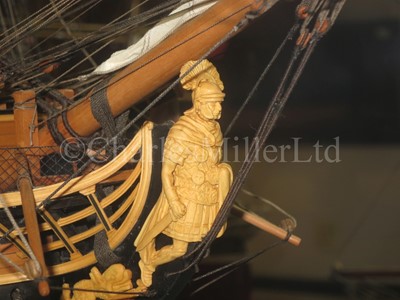 Lot 176 - AN EXCEPTIONAL 1:72 SCALE MODEL OF THE 50 GUN SALISBURY CLASS SHIP CENTURION [1774]