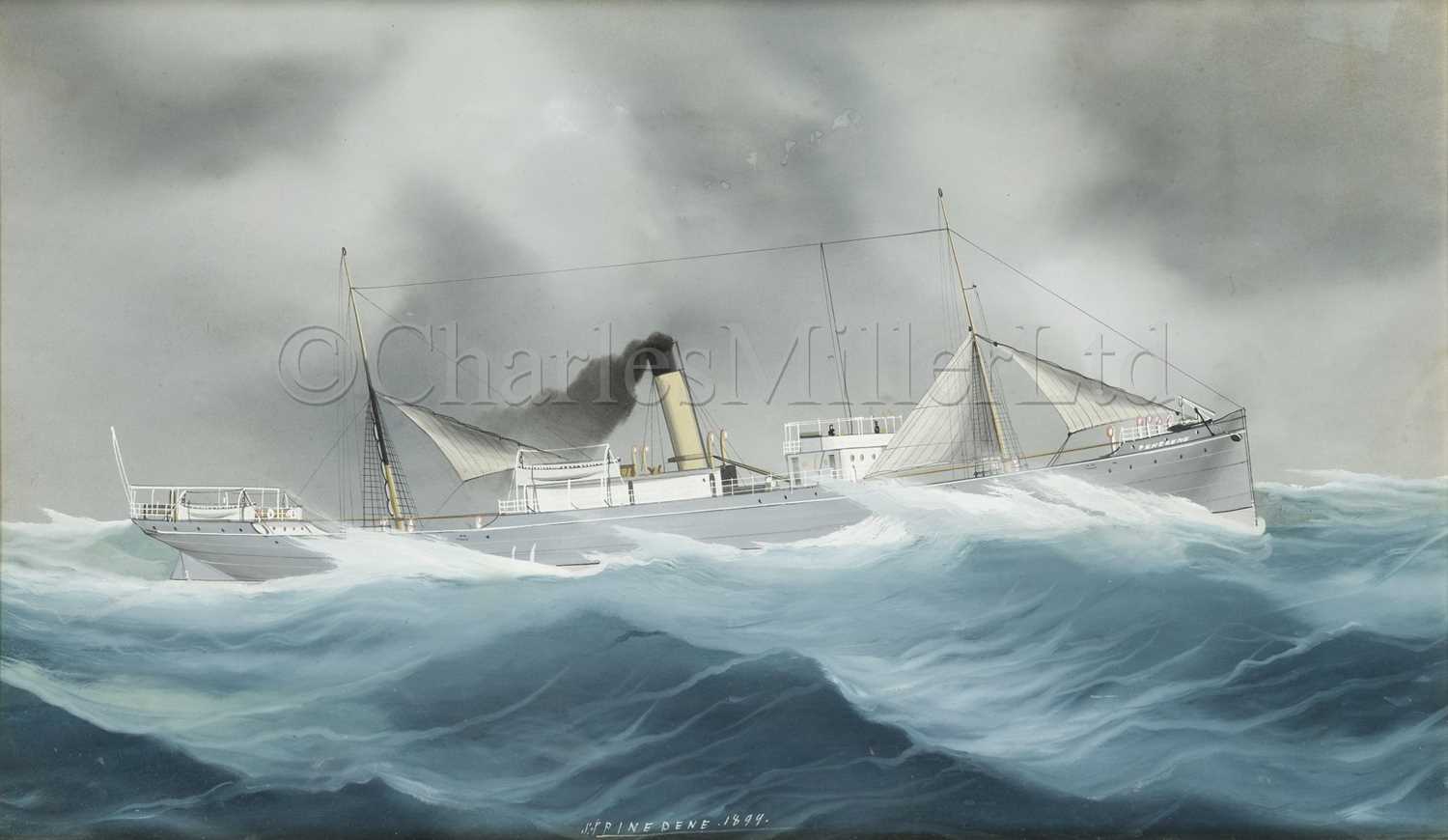 Lot 128 - NEAPOLITAN SCHOOL (LATE 19TH CENTURY) : S.S. ‘Pinedene’ 1894