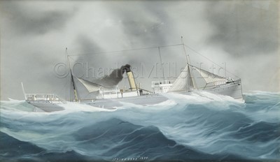 Lot 128 - NEAPOLITAN SCHOOL (LATE 19TH CENTURY) : S.S. ‘Pinedene’ 1894