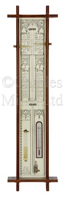 Lot 392 - A MODERN ADMIRAL FITZROY-TYPE BAROMETER BY RUSSELL OF NORWICH