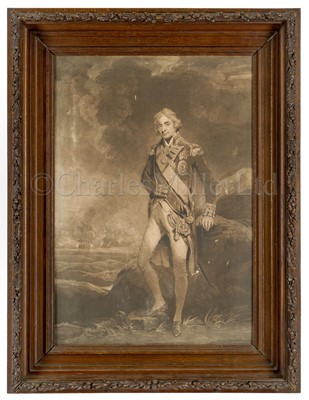 Lot 215 - AN EARLY 19TH-CENTURY MONUMENTAL OAK LEAF FRAME MADE FROM VICTORY TIMBER
