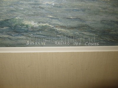 Lot 38 - HERBERT WALTER OAKE (BRITISH, 1888-1938) : ‘Susanne’ racing off Cowes