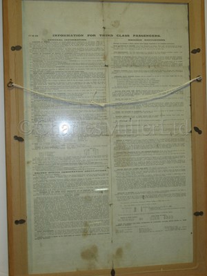 Lot 151 - A CUNARD TIMETABLE FOR OCTOBER 1924