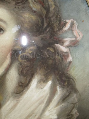 Lot 193 - ATTRIBUTED TO DANIEL GARDNER (1750-1805): A ROTHERAM FAMILY PORTRAIT OF A YOUNG LADY