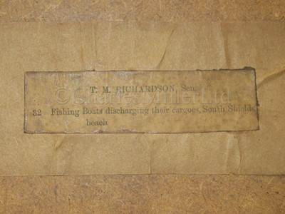 Lot 23 - ATTRIB. TO THOMAS MILES RICHARDSON JR (BRITISH, 1813-1890) : Sorting fish, Northumberland