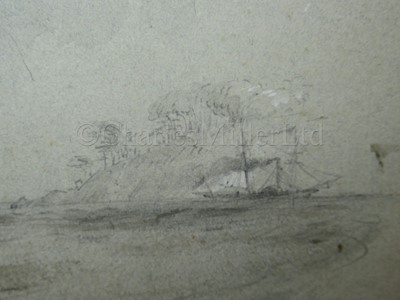 Lot 56 - OSWALD WALTER BRIERLY (BRITISH, 1817-1894) : H.M.S. ‘Malabar’ (74) running up from a gale, November 30th 1841