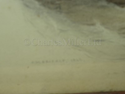 Lot 56 - OSWALD WALTER BRIERLY (BRITISH, 1817-1894) : H.M.S. ‘Malabar’ (74) running up from a gale, November 30th 1841