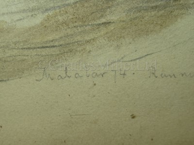 Lot 56 - OSWALD WALTER BRIERLY (BRITISH, 1817-1894) : H.M.S. ‘Malabar’ (74) running up from a gale, November 30th 1841