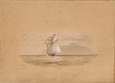 Lot 54 - OSWALD WALTER BRIERLY (BRITISH, 1817-1894) ; Fogo; The Yacht ‘Wanderer’; Porto Santo