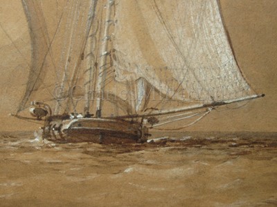 Lot 54 - OSWALD WALTER BRIERLY (BRITISH, 1817-1894) ; Fogo; The Yacht ‘Wanderer’; Porto Santo