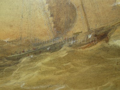 Lot 55 - OSWALD WALTER BRIERLY (BRITISH, 1817-1894) : Boyd’s ‘Wanderer' running back to Plymouth Sound