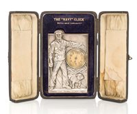 Lot 125 - THE "NAVY" CLOCK, CIRCA 1916<br/>the carved former...