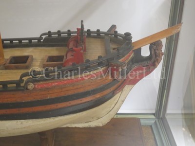 Lot 174 - A 1:32 SCALE MID-18TH CENTURY DOCKYARD MODEL OF A YACHT FOR THE USE OF SENIOR DOCKYARD OFFICERS