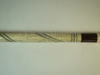 Lot 100 - Ø A 19TH CENTURY AMERICAN SAILORWORK WHALEBONE WALKING STICK