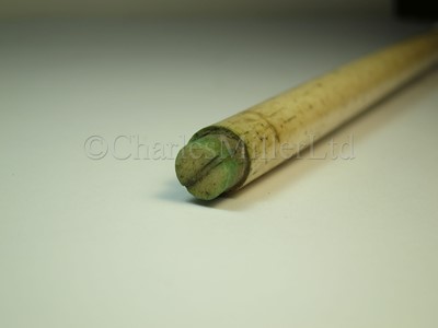 Lot 44 - Ø A 19TH CENTURY WHALEBONE AND MARINE IVORY SAILORWORK  WALKING STICK POSSIBLE FOR SHIPS CARPENTER