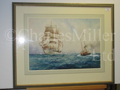 Lot 34 - WILLIAM MINSHALL BIRCHALL (BRITISH, 1884-1941) ‘An incoming voyager’