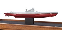 Lot 141 - A SMALL MODEL OF THE U-250 [1943]<br/>modelled by...