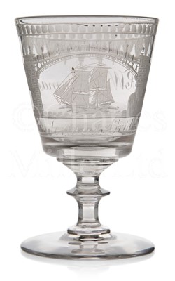 Lot 62 - A SMALL SUNDERLAND RUMMER, CIRCA 1820