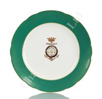 Lot 161 - A COPELAND PLATE USED ABOARD THE R.Y. OPHIR, 1901