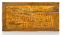 Lot 152 - Ø A LARGE SAILOR WORK SCRIMSHAW DECORATED PAN...
