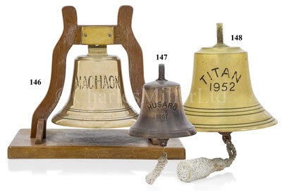 Lot 147 - THE SHIP'S BELL FROM THE  CARGO SHIP M.V. HUSARÖ, 1961