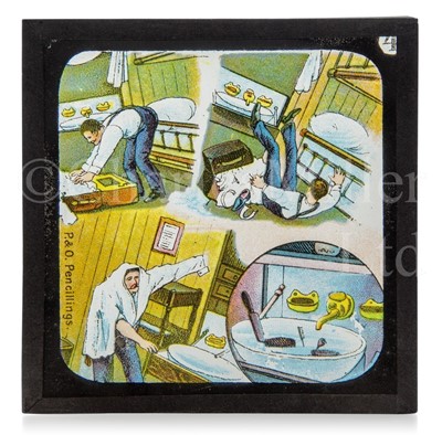 Lot 111 - P&O PENCILLINGS: 12 LANTERN SLIDES