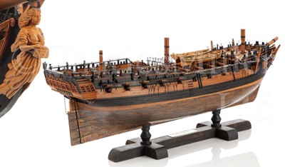 Lot 156 - A FINE 1:48 SCALE MODEL OF H.M.S. PANDORA, 1779