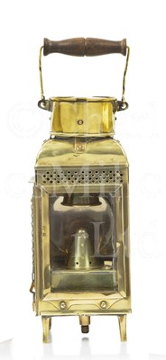 Lot 134 - A STORM LANTERN BY BULPITT & SONS, BIRMINGHAM, CIRCA 1900