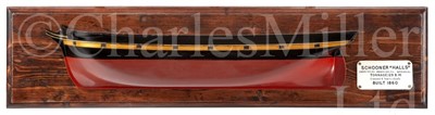 Lot 35 - A BUILDER’S HALF-BLOCK MODEL FOR THE SCHOONER HALLS, 1830