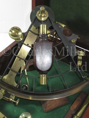 Lot 114 - A 7¼IN. RADIUS PRESENTATION VERNIER SEXTANT BY FRODSHAM & KEENE, LIVERPOOL, CIRCA 1892