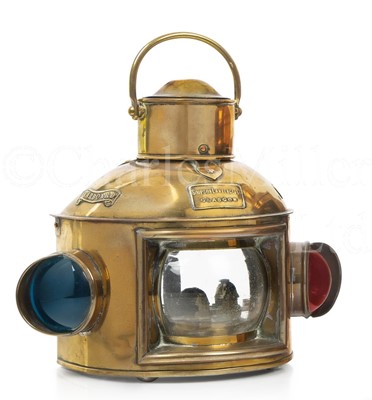 Lot 146 - A PORT & STARBOARD BOW LAMP BY SIMPSON, LAWRENCE & CO., GLASGOW, CIRCA 1890