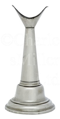 Lot 97 - A SMALL EARLY 19TH CENTURY SILVER-PLATED YACHTING SPEAKING TRUMPET
