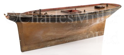 Lot 83 - AN ATTRACTIVE LATE 19TH CENTURY POND YACHT HULL