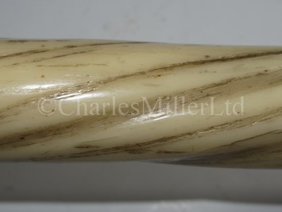 Lot 45 - Ø A FINE 19TH CENTURY NARWHAL TUSK