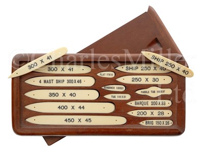 Lot 107 - A HARBOUR MASTER'S VESSEL LOCATION SET, CIRCA 1900