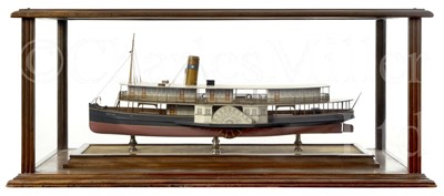 Lot 103 - A BUILDER'S MODEL FOR THE BRAZILIAN PASSENGER PADDLE STEAMER CAXIAS BUILT BY HEPPLE, SOUTH SHIELDS, 1912