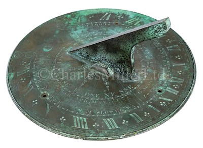Lot 332 - A HORIZONTAL SUNDIAL BY GEORGE ADAMS, LONDON, FOR THE AMERICAN COLONIAL MARKET, CIRCA 1750